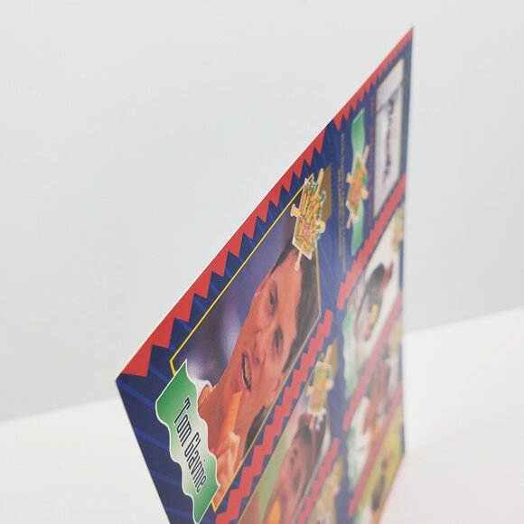 Atlanta Braves Vintage 1993 Nutrition Edition Baseball Cards Sheet Uncut 90s MLB - Picture 10 of 12